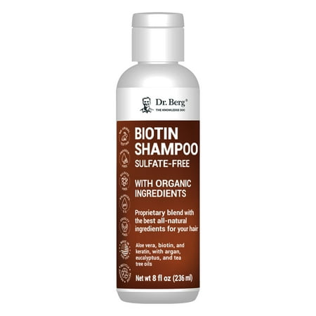 Dr. Berg Biotin Shampoo - Hair Growth Shampoo for Women and Men, 236 ml