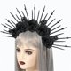 thumbnail image 2 of Diadema De Halloween Diademas De Rosas Negras Para Mujer Diadema Gótica Accesorios De Halloween Para Halloween Cosplay Fiesta Día De Los Muertos Tocado Para Mujer Niñas Decoración, 2 of 6