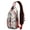 Multicolor, variant on Kawaii Llama Face Print Sling Backpack, Lightweight Crossbody Daypack with Adorable Alpaca Cartoon Pattern, Funny and Cute Design, Anti-theft Travel Bag for Outdoor, Gym, Daily Use