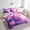 Purple Pink, variant on Erosebridal Dreamy Axolotl Bed in a Bag, Pink Flower Bed Set, Romantic Ocean Reversible Comforter Sets, Breathable Bedroom Decoration, 7pcs