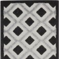 thumbnail image 4 of HomeRoots 2' X 8' Black And White Gingham Non Skid Indoor Outdoor Runner Rug, 4 of 6