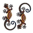 thumbnail image 4 of 2 Piezas de Decoración de Pared de Gecko en Metal para Y Jardines con Acabado a Mano Resistente a La Intemperie Ideal para Salas Y Terrazas, 4 of 9