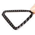 thumbnail image 4 of Pegatinas embellecedoras de cubierta de salida de aire para tablero de instrumentos de fibra de carbono suave para coche, color negro, 4 of 5