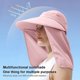 thumbnail image 4 of m Sombreros de sol con protección solar de verano para hombres y mujeres, pesca al aire libre, sombreros de pescador transpirables, ala grande desmontable, 4 of 5