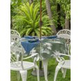 thumbnail image 3 of Outdoor Tablecloth with Umbrella Hole for Patio/Picnic/Party/Camping, Palm Trees Waterproof Table Cloth Round Cover Washable, Tropical Summer Tropical Botanical Sage Green (Dia 54"), 3 of 9