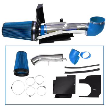 4" Cold Air Intake System Heat Shield for 99-06 GMC/Chevy V8 4.8L/5.3L/6.0L Blue
