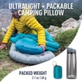 thumbnail image 2 of Sea to Summit Eros Almohada inflable ultraligera para acampar y viajar, regular (14,2 x 10,2), color aguamarina, 2 of 5