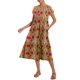 thumbnail image 4 of Vestido midi Zhyaj, holgado, túnica de verano, playa, con bolsillos, algodón, 4 of 7