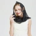 thumbnail image 4 of MOMOJIA Lace Chapel Veil Scarf Mantilla Veil Catholic Church Veil Lace Head Cover, 4 of 20