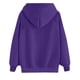 thumbnail image 3 of Gibobby Sudaderas para mujer, Sudadera casual con capucha para mujer, de manga larga, ligera, con bolsillo(Morado,M), 3 of 3