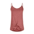 thumbnail image 4 of gbyLJF Long Racerback Tank Tops for Women Tropical Tops Cowl Neck Tank Tops for Women Wrap Back Tank Top, 4 of 7