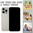 thumbnail image 4 of Fake Phone Dummy Prop Phone, Black Screen Decoy Phone Pear Phone Non-Working Phone 14 for Kid Play, Display Phone Look Like Real Phone, 4 of 5