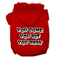 thumbnail image 5 of Pet Dog  Cat Hoodie Screen Printed, "You Come, You Sit, You Stay", 5 of 10