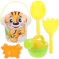 thumbnail image 2 of Beach Sand Toy Set with Small and Bucket Made of Plastic for Home Fun, 2 of 5