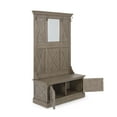 thumbnail image 2 of Homestyles Mountain Lodge Wood Hall Tree in Gray, 2 of 9