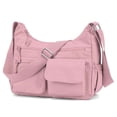 thumbnail image 2 of PULLIMORE Crossbody Bag for Women Nylon Waterproof Shoulder Purse Handbag Messenger Bag Lightweight Multi-Pockets Pocketbooks, Pink, 2 of 9