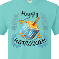 thumbnail image 4 of Inktastic Happy Hanukkah Dreidel and Laurels T-Shirt, 4 of 5