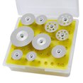 thumbnail image 2 of 10Pcs Diamond Cutting Abrasive Disc Ceramic Tile Glass Polishing Blade Incisive Silver, 2 of 12