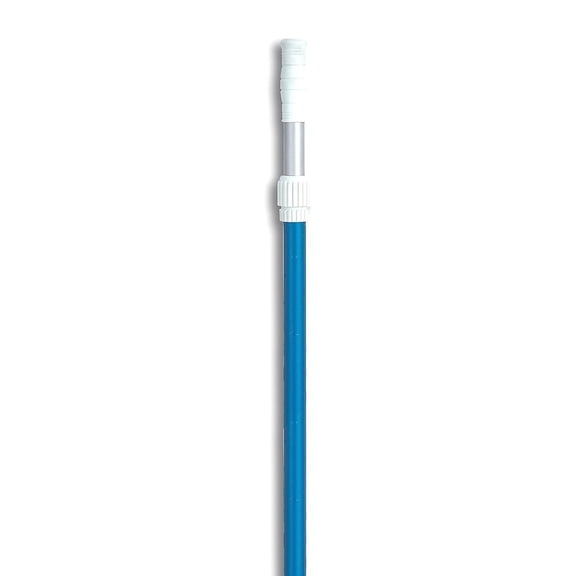 HYDROTOOLS By SWIMLINE 83565 2-Piece Telescopic Pole 8 To 15 Feet Adjustable Telepole For Swimming Pool Cleaning Skimmer Nets Vacuum Heads & Brushes Step-Up Anodized Aluminum W/ Strong Grip & Lock