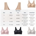 thumbnail image 3 of Bras for Women, Women's No Underwire Push Up T Shirt Bras Beauty Back Everyday Bralette Stretch Lightweight Lift Breathable Tank Bras Black L, 3 of 5