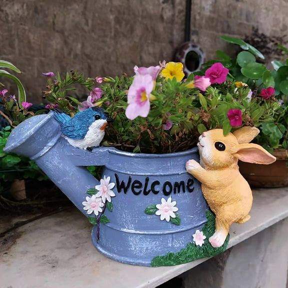 AZXY Garden Decor Statue,Garden Statues,Garden Ornaments for Outside Garden,Resin Cute Garden Decorations Outdoor Clearance