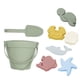 thumbnail image 1 of Juguetes de arena de silicona para niños, juguetes de playa portátiles, regalo divertido, juego de cubo de playa para actividades de verano, fiesta de cumpleaños Verde, 1 of 8