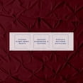 thumbnail image 3 of Kotton Culture 600TC Pinch Pleated Duvet Cover, 100% Egyptian Cotton (Burgundy, Queen/Full, 1 Piece), 3 of 8