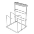 thumbnail image 3 of Cutting Board Organizer, Stainless Steel Cutting Board Holder Rack Multifunctional Large Capacity Pot Pan Lids Rack Storage Stand for Kitchen Cabinets and Countertops, No Drill, 3 of 7