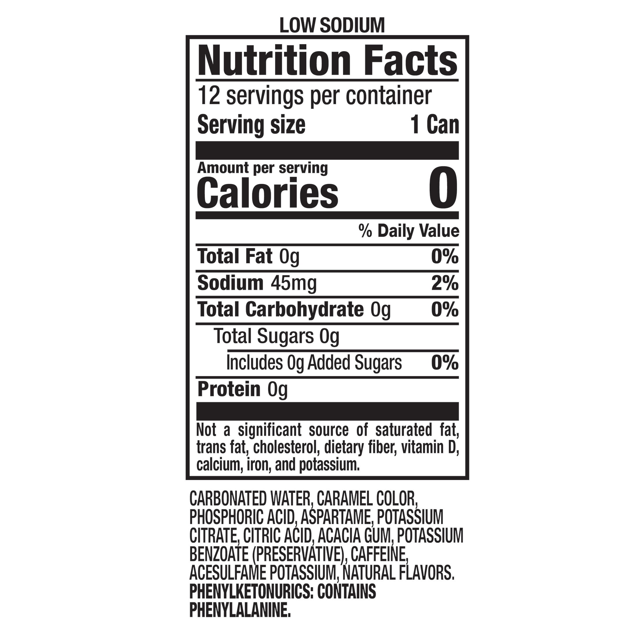 RC Cola Zero Sugar Soda Pop, 12 fl oz, 12 Pack Cans