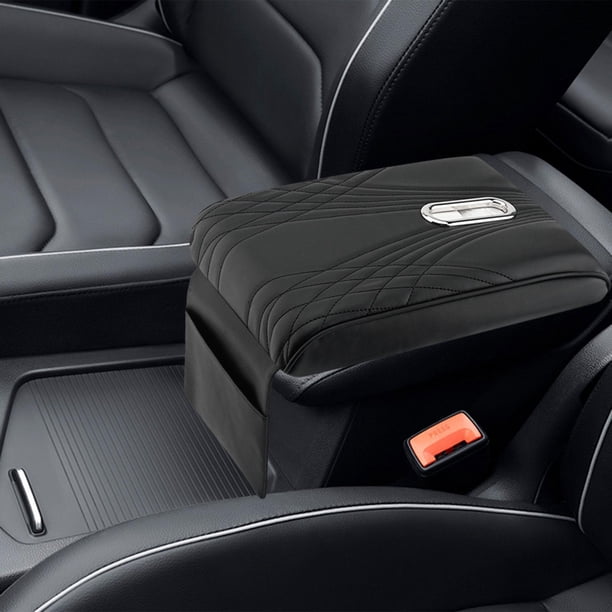 Cubierta para reposabrazos de coche shamjiam almohadilla suave para brazo Negro