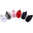 thumbnail image 5 of Baby Girl Mary Jane Flats Lace Bow Non-Slip Soft Sole Newborn First Walker Wedding Princess Party Dress Shoes, 5 of 6