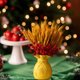thumbnail image 5 of Adorno Navideño Artificial de Bayas y Espigas de Cebada | Decoración Navideña de Plástico Rojo y Amarillo para Árbol, Sala de Estar, Escritorio y Dormitorio, 5 of 6