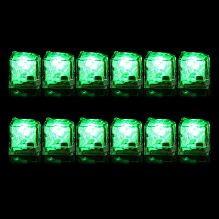 Acahhotxx Shiny Ice Cube, Ice Cubes For Drinks Drinking Lights 7 Colorful LED Waterproof Ice Light Ice Cubes Party