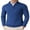 A-Dark Blue, variant on Mens Slim Fit 1/4 Zip Up Mock Neck Polo Sweater Casual Long Sleeve Sweater Pullover Sweaters