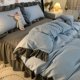 thumbnail image 1 of Juego de cama estilo princesa Ins para mujer, linda niña, color sólido, volantes, funda de edredón, sábana tamaño queen y king, falda de cama, fundas de almohada, 1 of 6