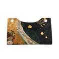 thumbnail image 2 of Zufioo Abstract Gold Floral Galaxy Print Long Leather Tissue Bag, PVC Waterproof Napkin Facial Tissue Organizer Dispenser for Living Room, Office, Desk, 2 of 7