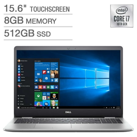 Dell Inspiron 15 5000 Touchscreen Laptop - 15.6" LED-Backlit FHD (1920 x 1080), Intel Core i7-1065G7 , 8GB Memory, 512gb SSD, Backlit Keyboard - Platinum Silver - i5593-7988SLV-PUS