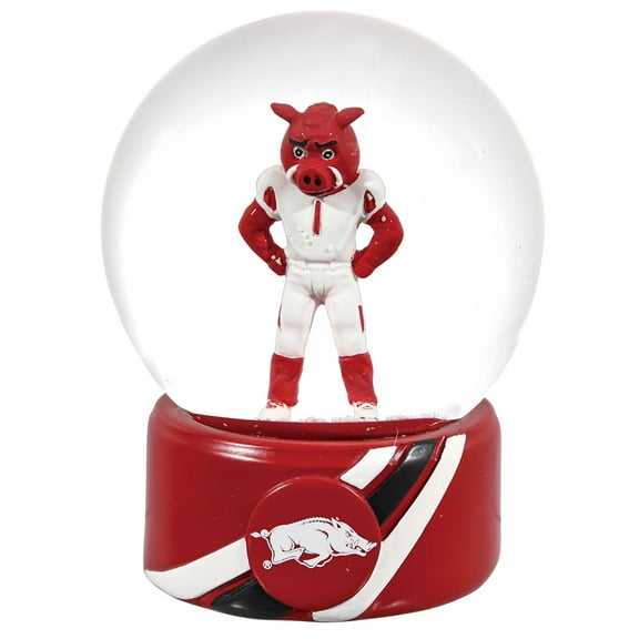 Arkansas Razorbacks 100mm Mascot Glass Water Globe