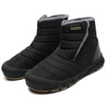 thumbnail image 4 of Botas de nieve antideslizantes para hombre, zapatos de seguridad cálidos deportivos informales, cómodos, punta redonda, calzado acolchado, Invierno, 4 of 5