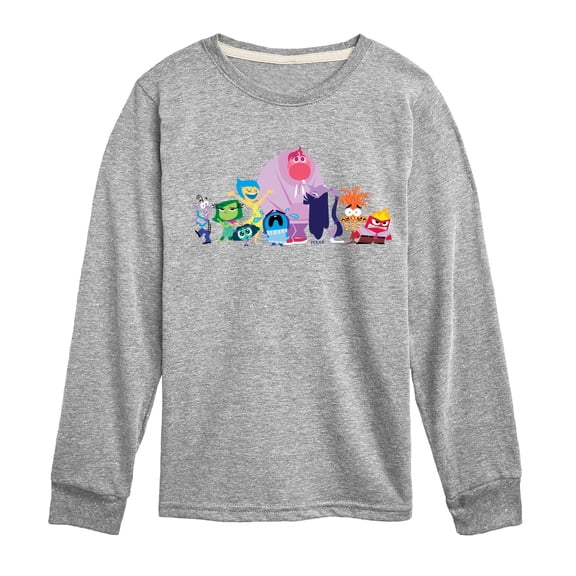 Inside Out - Chest Lineup Long Sleeve Graphic T-Shirt
