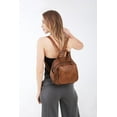 thumbnail image 2 of Mini Backpack Purse for Women Small Size Ladies Fashion Everyday Travel Multipurpose Design Handbags and Shoulder Purses Coffee, 2 of 5
