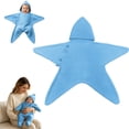 thumbnail image 4 of Faraee Funny Crochet Star Baby Sleep Sack Side Button Open Onesie Bag Newborn Wearable Hooded Sleep Blanket for Photo Prop (25.59IN), 4 of 5