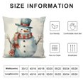 thumbnail image 5 of GOSMITH  Christmas Snowman Winter Pillow Covers, Christmas Pillow Cases,Snowman Decor,Snowman Christmas Decorations,Winter Decor, 5 of 5