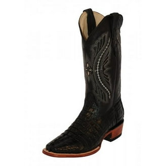 New Rock 7921-S2 Leather Black Red Flame Cowboy Leather Gohic Punk