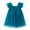 Blue, variant on FAOWME Toddler Girls Fly Sleeve Butterfly With Wing Tulle Holiday Dress Dance Party Dresses Sundress Blue 5-6 Years