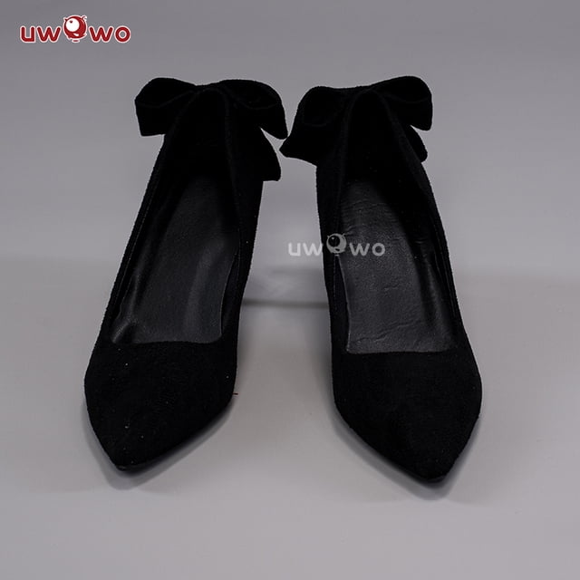 Prévente QUWEI Megurinee Luka Chaussures de Cosplay Luka xRascal Collabb Sorcière Gothique Halloween Cosplay Chaussures