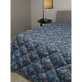 thumbnail image 2 of 4th of July Down Alternative Comforter, Rockets and Hearts Celebration Freedom of the United States Flag Design, Microfiber Quilt for All Season, 5 Sizes, Red Royal Blue, by Ambesonne, 2 of 3