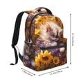 thumbnail image 2 of Easygdp Cute Cat Sunflower Mochila Ergonómica Versátil para Laptop - Múltiples Bolsillos, Correas Ajustables, Unisex para Escuela, Viajes y Actividades al Aire Libre-One Size, 2 of 5