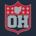 thumbnail image 3 of Ohio Shield Women's V-Neck T-shirt Football Fan Game Day Tailgate Midwest Underdog, 3 of 7