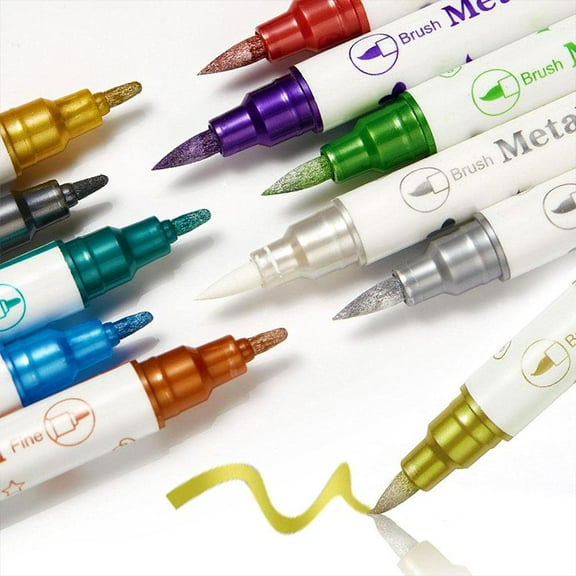 Temporary Tattoo Markers Set-10-Color Body Art Pens, Nail Pens Washable Dual-Ended Tattoo Pen Face Body Paint Kit for Festivals Parties (1pc)